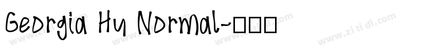 Georgia Hu Normal字体转换